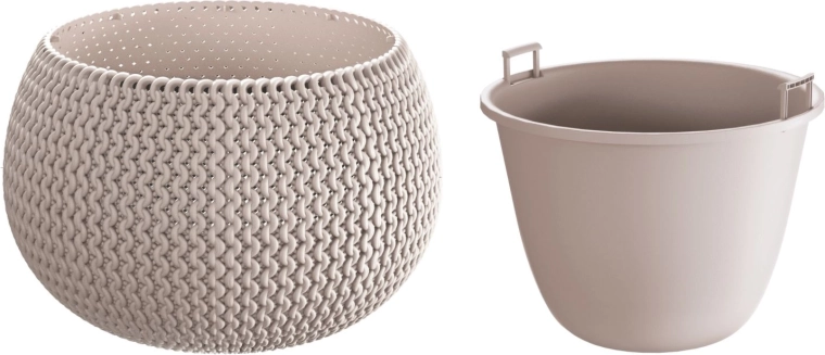 Donica Splofy Bowl z wkładem 29 cm mocha
