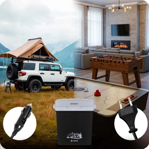 Podwójne zasilanie 12 V i 230 V