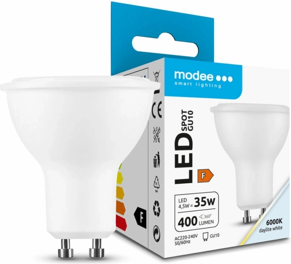 Modee Lighting LED żarówka punktowa GU10 4,5 W 400 lm zimna biel