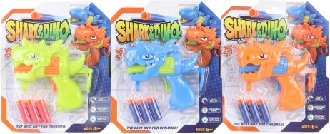 Pistolet dinozaur z piankowymi nabojami