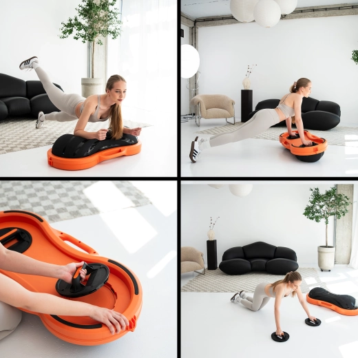 Zintegrowane uchwyty do pompek i pompka w zestawie