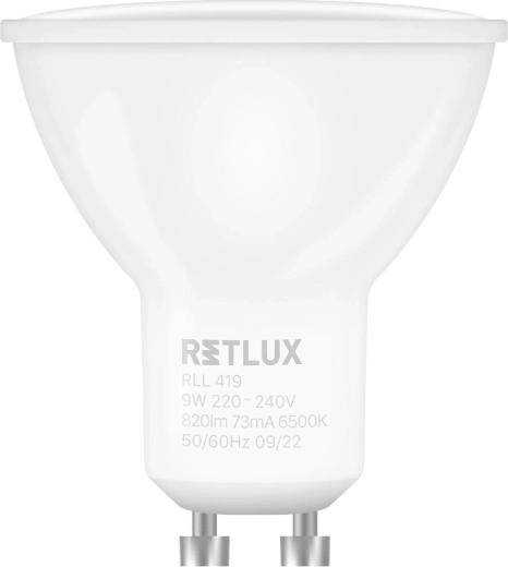 Żarówka LED RETLUX GU10 9 W, biała dzienna