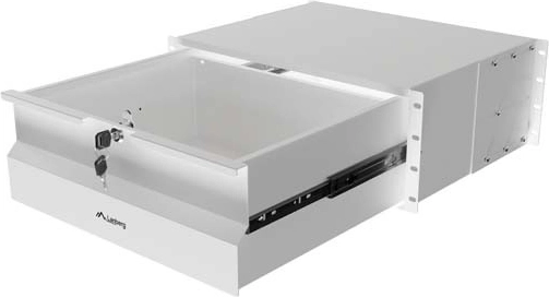 Lanberg zamykana szuflada do racka 19" 4U 360 mm szara