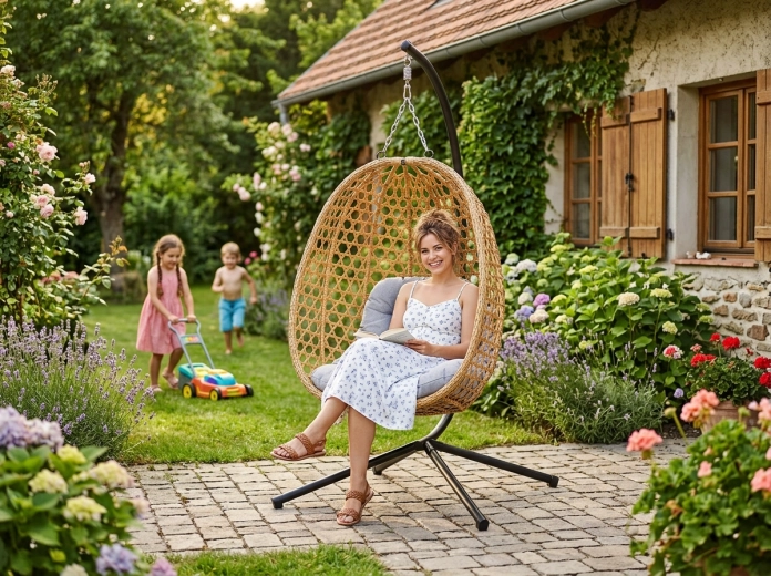 Stabilny czarny metalowy stelaż bez montażu do sufitu