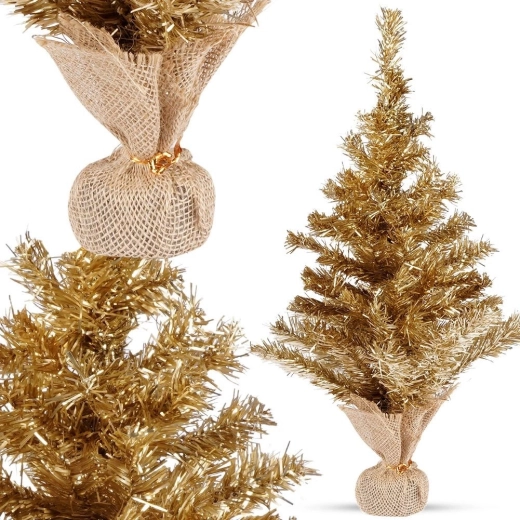 Luksusowy złoty wygląd dla świątecznej atmosfery