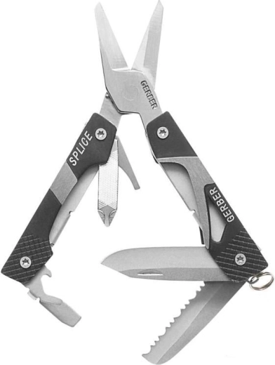 Gerber Splice Pocket Tool – kieszonkowe nożyczki wielofunkcyjne, 9 funkcji