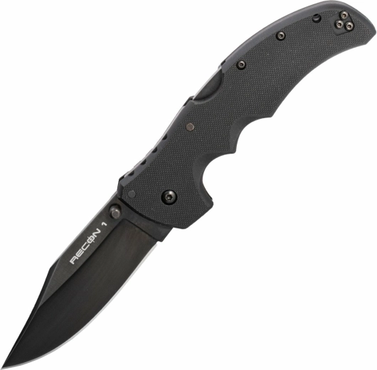 Cold Steel Recon 1 taktyczny nóż składany 10,2 cm, czarny, G10 - 1 szt.