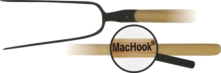 Widły dwuzębne z drewnianym trzonkiem 130 cm