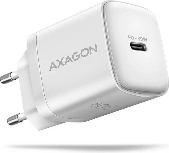 AXAGON ładowarka sieciowa USB‑C 30 W (PD 3.0/QC 4+/SFC) biała