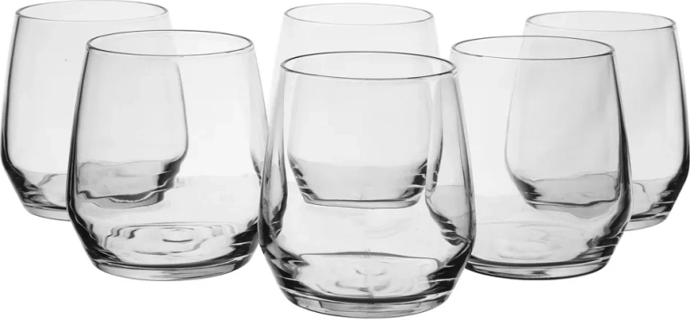 Rubin zestaw 6 szklanek 370 ml