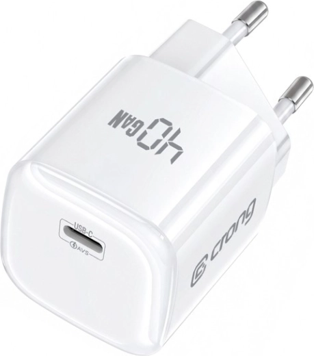 Crong NEO GaN ładowarka sieciowa USB‑C 40 W PD 3.2 z AVS