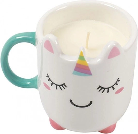Kubek jednorożec z sojową świecą