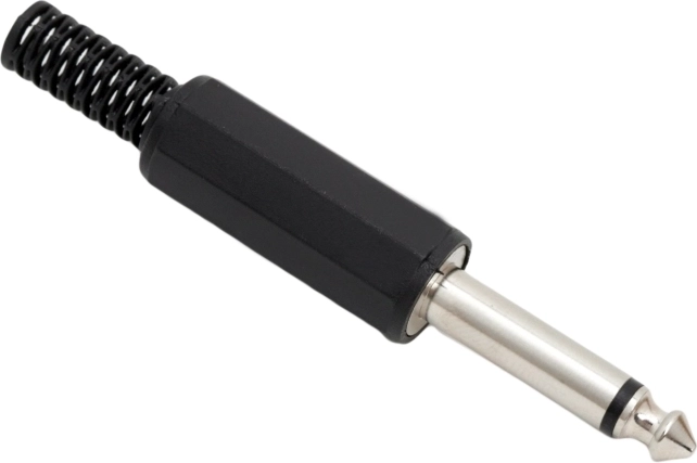 Wtyk mono JACK 6,3 mm z ochroną przed złamaniem