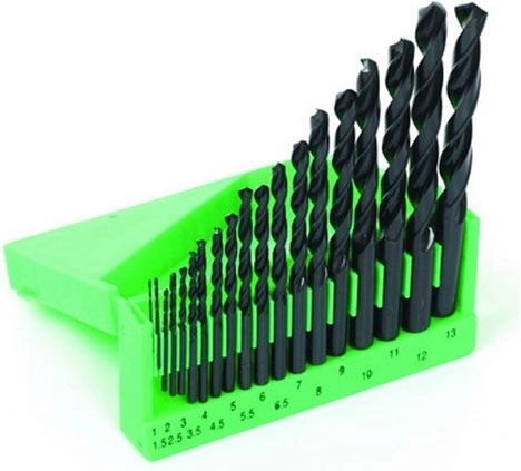 Zestaw wierteł do metalu HSS 1–13 mm, 19 szt.