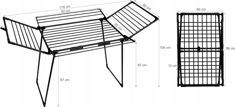 Regulowana szerokość dla większej przestrzeni