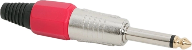 Monofoniczne złącze JACK 6,3 mm czerwone