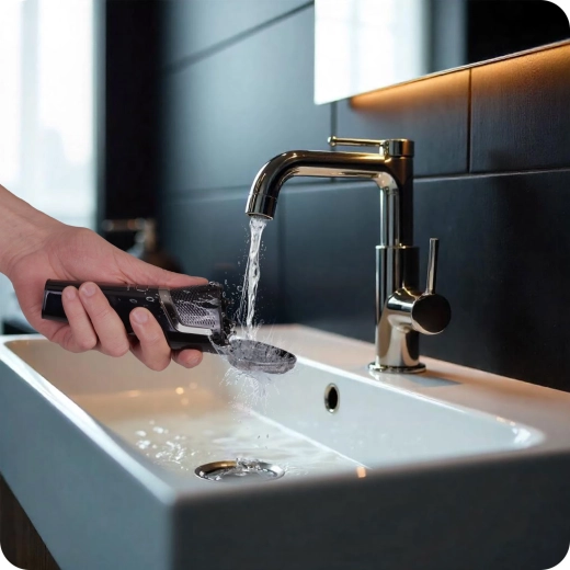 Możliwa do mycia głowica dla łatwego czyszczenia