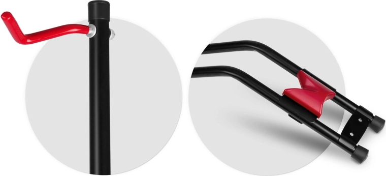 W pełni regulowana wysokość i rozstaw haków