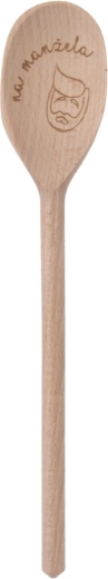 Drewniana łyżka kuchenna „Na męża” 30 cm