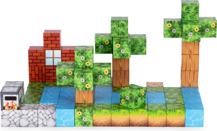 Kreatywne voxelowe krajobrazy i budowle