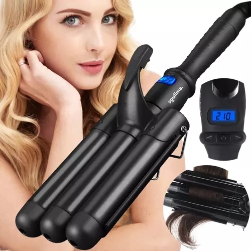 Potrójna falownica do włosów SOULTINA z wyświetlaczem LCD
