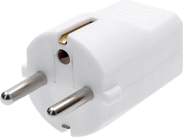 Solight wtyczka prosta IP20 biała - 1 szt.