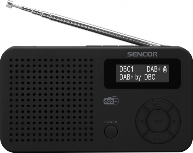 Radio cyfrowe DAB+/FM z RDS, Bluetooth 5.0, LCD i akumulatorem – 1 szt.