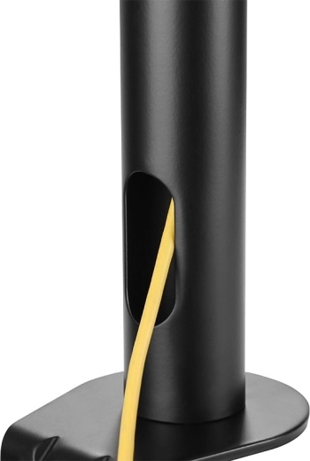 Porządek na biurku dzięki sprytnemu prowadzeniu kabli