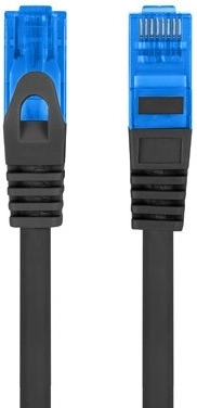 Patchcord kat. 6a S/FTP CCA 0,5 m czarny