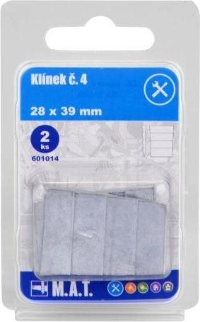 Drewniany klin nr 4 do mocowania trzonków 28 × 39 mm (2 szt.)