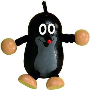 Magnetyczna drewniana figurka Krecik DETOA
