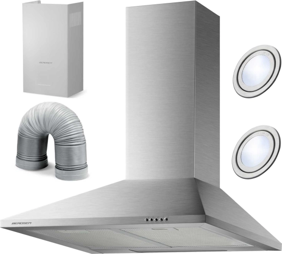 Okap kominowy 60 cm BERDSEN BT-213 inox