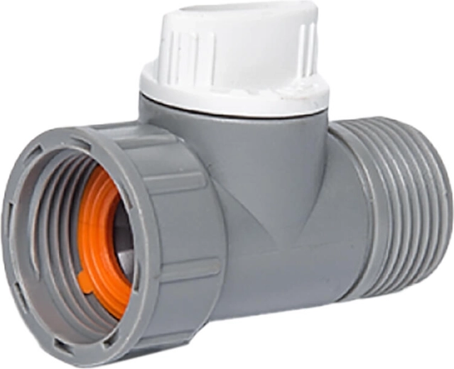 Adapter z zaworem 3/4" gwint wewnętrzny i zewnętrzny WHITE LINE