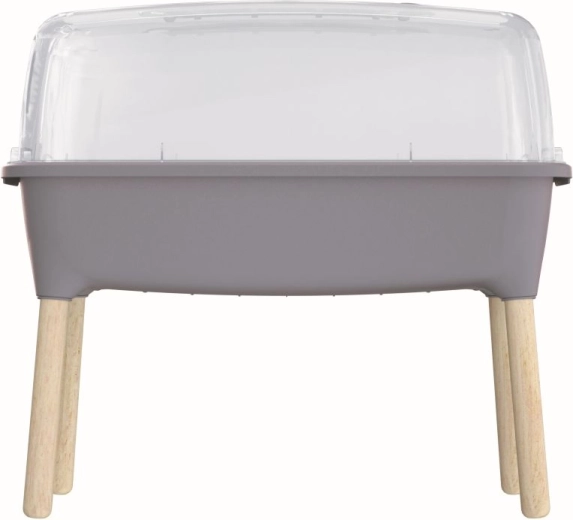 Sadbovač Respana Planter Wood High Set 78 cm – szary kamień
