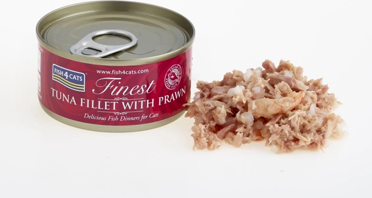 Wysoka zawartość tuńczyka i krewetek