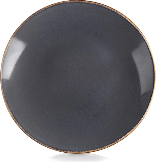 Orion Glaze płytki ceramiczny talerz obiadowy szary 27 cm