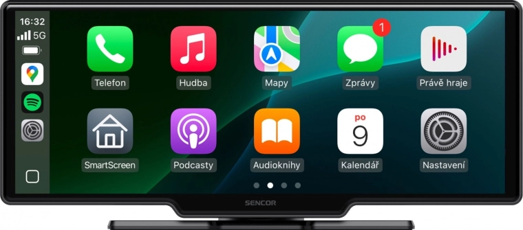 Bezprzewodowy 10,26" wyświetlacz samochodowy z Apple CarPlay i Android Auto z kamerą tylną