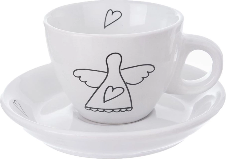 Stylowy design z motywem anioła