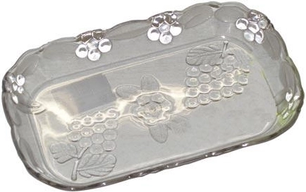 Miska do serwowania KRYSTAL z przezroczystego plastiku 19 × 12 × 2 cm