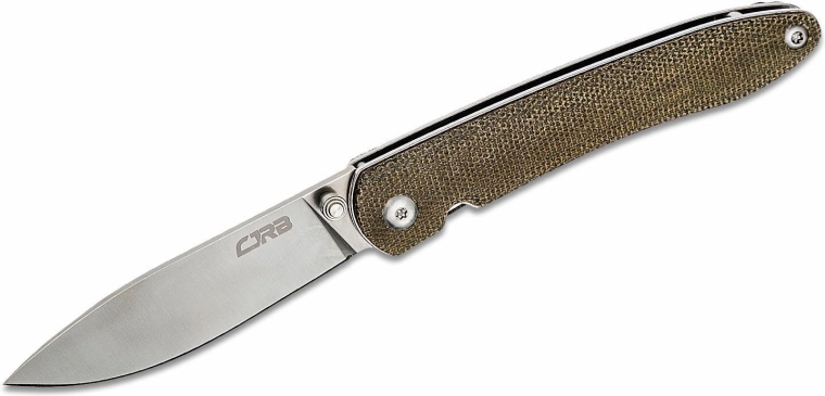 CJRB Ria nóż składany 7,5 cm, satyna, zielona micarta