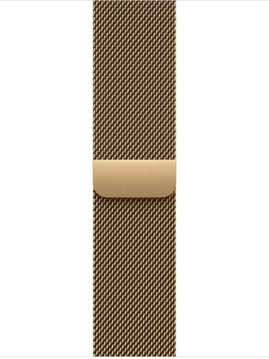 Mediolański pasek do zegarka 42 mm w kolorze złotym