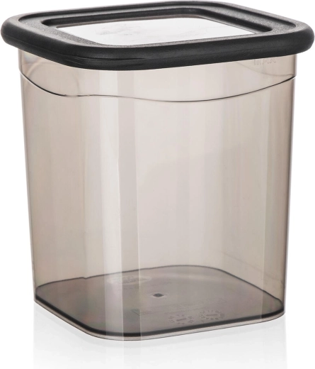 Kwadratowe pudełko do przechowywania LISSA 0,9 l, dymione