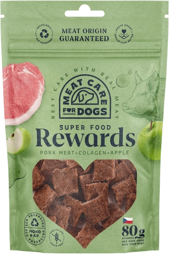 Mięsna przekąska dla psów z wieprzowiną, kolagenem i jabłkiem 80 g