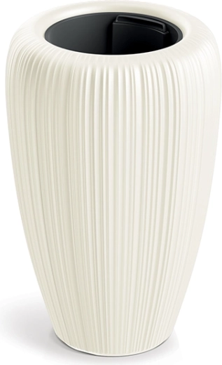 Doniczka Orobo średnica 29 cm biała czekolada