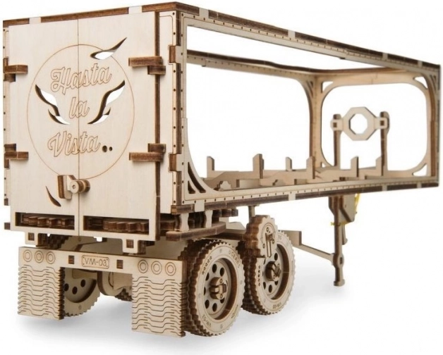 Drewniane 3D puzzle – przyczepa do ciężarówki HEAVY BOY VM-03 (138 elementów) UGEARS