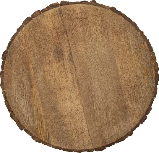Drewniana deska z drewna mango do krojenia i serwowania, 39 cm