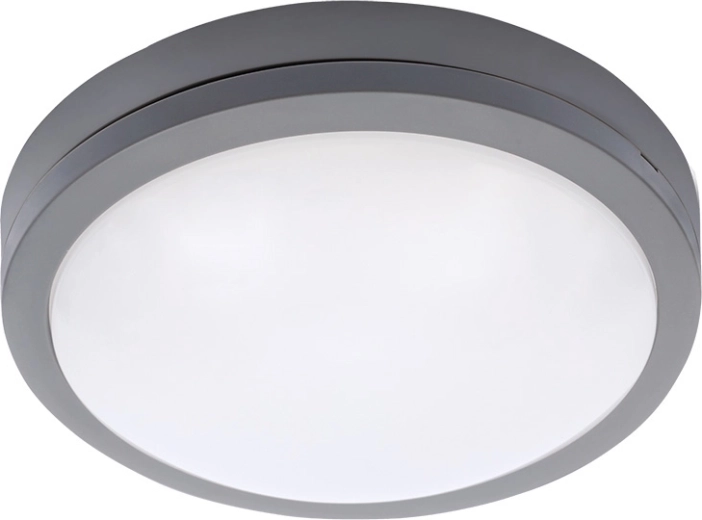 Solight LED zewnętrzna lampa sufitowa i ścienna Siena szara 20 W