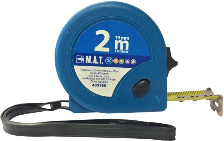 Zwijana taśma miernicza 2 m × 19 mm ASSISTENT
