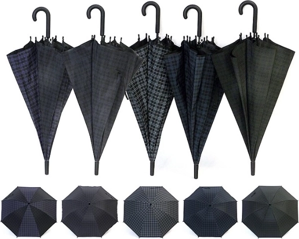 Automatyczny parasol w kratę