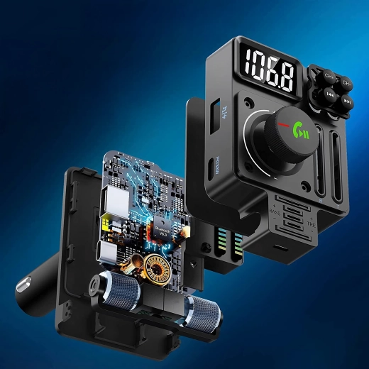 Bluetooth FM transmitter do auta z PD 30 W
